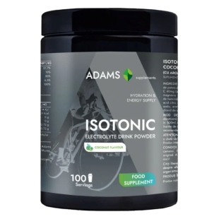 Pulbere instant pentru bautura izotonica cu electroliti cu aroma Coconut, 400 g, Adams Supplements