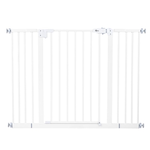Qmini - Poarta siguranta Thor, 68-105 cm, Alb