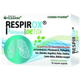 Respirox Pulmonar Detox, 30 capsule, Cosmo Pharm