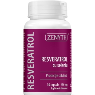 Resveratrol cu seleniu, 450 mg, 30 capsule, Zenyth