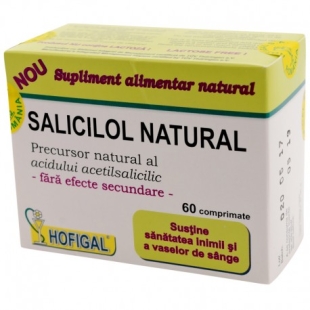 Salicilol Natural, 60 comprimate, Hofigal