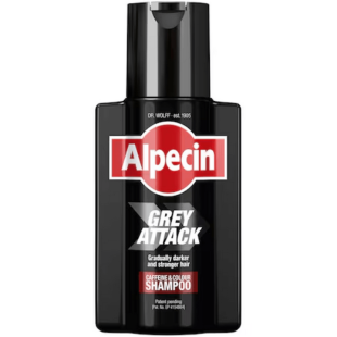 Sampon cu cafeina pentru parul grizonat Grey Attack, 200 ml, Alpecin