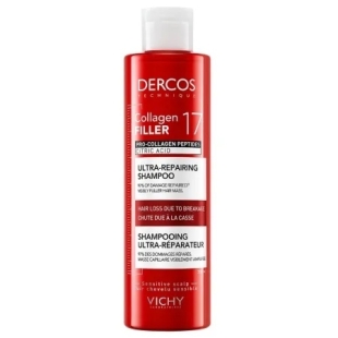 Sampon ultra-reparator Dercos Collagen 17 Filler, 200 ml, Vichy