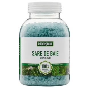 Sare de baie cu extract si ulei esential de brad alb Cosmeplant, 1000 g, Viorica