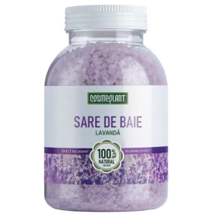 Sare de baie cu extract si ulei esential de lavanda, 1000 g, Viorica