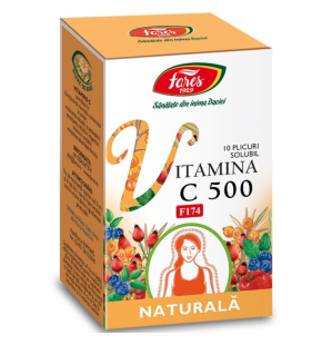 Fares - Vitamina C naturala, solubila 500mg (F174) 10plicuri