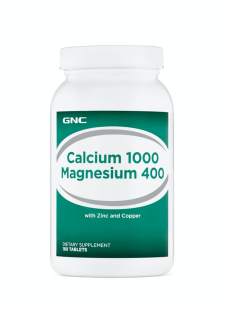 GNC - Calciu 1000 mg Magneziu 400 mg 180 tablete