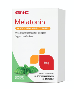 GNC - Melatonina 5mg cu aroma de menta 60 tablete vegetale