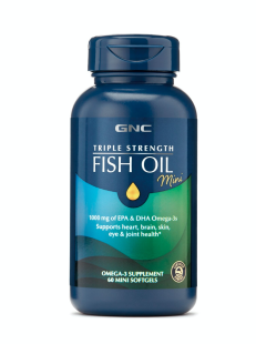 GNC - Triple Strength Mini ulei de peste 60caps
