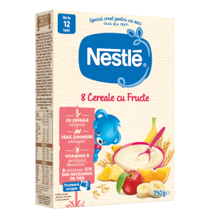 Nestle - 8 cereale cu fructe 250g