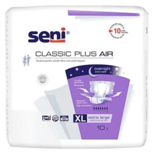 Scutece adulti Classic Plus Air Extra Large, 10 bucati, Seni