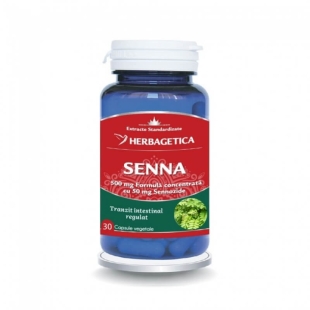 Senna 500 mg, 30 capsule, Herbagetica