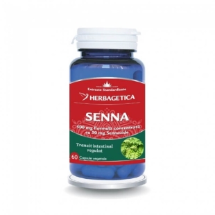 Senna 500 mg, 60 capsule, Herbagetica