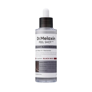 Serum Exfoliant Cu Orez Negru Pentru Ingrijirea Porilor Peel Shot,  80 ml, Dr. Melaxin