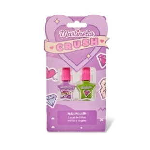 Set de 2 lacuri de unghii pentru copii Crush, diverse culori, 4 ml, Martinelia