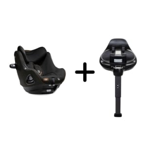 Set scaun auto rotativ i-Size Joie i-Harbour Signature Eclipse, 40-105 cm + Baza i-Size i-Base Encore, testat ADAC si certificat R129, Joie