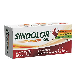 Sindolor gel, 5 mg/5 mg/20 mg/g, 170 g, Fiterman Pharma