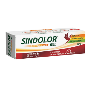 Sindolor gel, 5 mg/5 mg/20 mg/g, 50 g, Fiterman Pharma