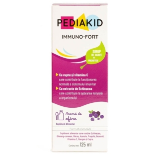 Sirop cu gust de afine Imuno-Fort, 125 ml, Pediakid