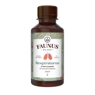 Sirop cu miere si propolis Respiratorus, 200 ml, Faunus Plant