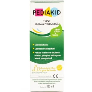 Sirop pentru tuse seaca si productiva, 125 ml, Pediakid