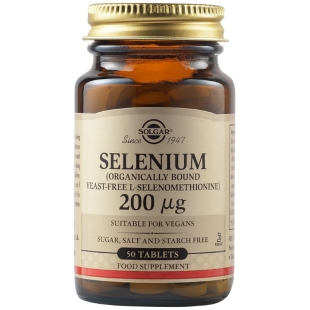 Selenium, 200mcg 50tb, Solgar
