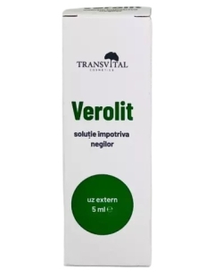Solutie impotriva negilor Verolit, 5 ml, Transvital