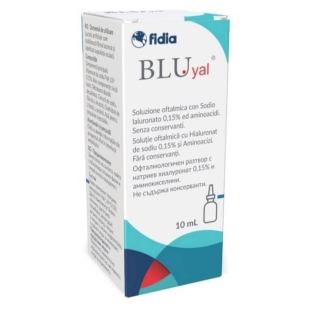 Solutie oftalmica Blu Yal, 10 ml, Fidia