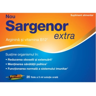 Sargenor Extra solutie orala 5 ml, 20 fiole, Meda Pharma