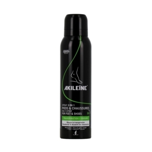 Spray 3 in 1 pentru picioare si incaltaminte Akileine, 150 ml, Asepta