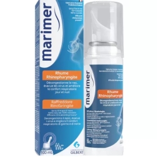 Spray nazal hipertonic cu apa de mare Marimer, 100 ml, Gilbert