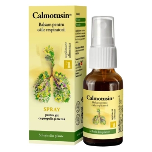 Calmotusin spray pentru gat cu propolis si menta, 20 ml, Dacia Plant