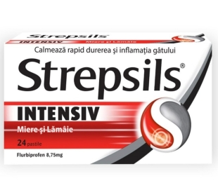 Strepsils Intensiv miere si lamaie, 8,75 mg, 24 pastile, Reckitt Benckiser