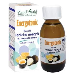Suc de ridiche neagra cu miere de albine Energotonic, 125 ml, PlantExtrakt