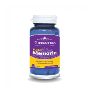 Super Memorie, 30 capsule, Herbagetica
