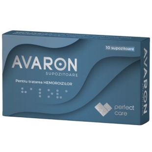 Avaron supozitoare, 10 supozitoare, Perfect Care