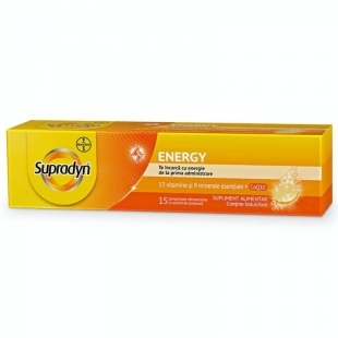Multivitamine si minerale Supradyn Energy cu Coenzima Q10, 15 comprimate efervescente, Bayer