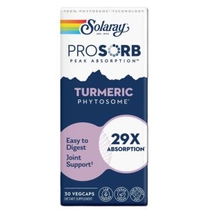 Turmeric Phytosome Prosorb 500 mg Solaray, 30 capsule vegetale, Secom