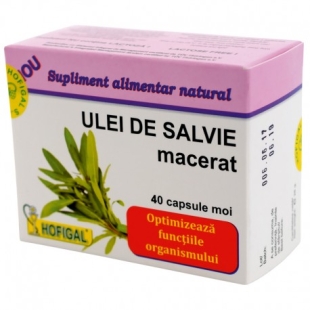 Ulei de Salvie macerat, 40 capsule moi, Hofigal