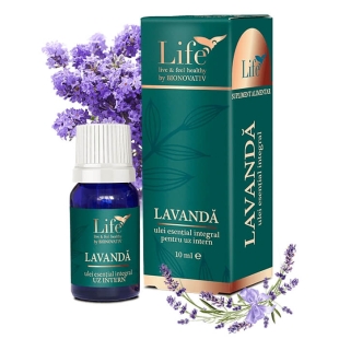 Ulei esential integral de lavanda, 10 ml, Bionovativ