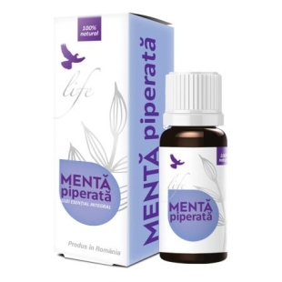 Ulei esential integral de menta piperata Life, 10 ml, Bionovativ