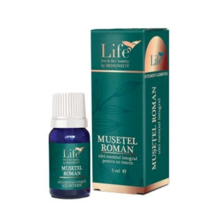 Ulei esential integral de musetel roman Life, 5 ml, Bionovativ