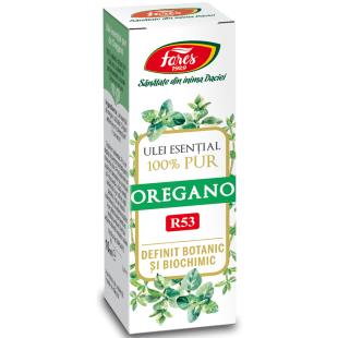 Oregano ulei esential pur R53 10ml, Fares