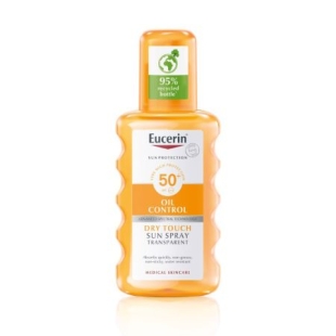 Spray de corp transparent SPF 50+ Sun Protection Oil Control, 200 ml, Eucerin