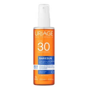 Ulei uscat cu protectie solara SPF 30 Bariesun, 200 ml, Uriage