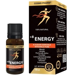 Uleiuri esentiale integrale pure +8 Energy, 10 ml, Cosmo Pharm