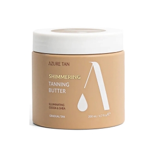 Unt hidratant autobronzant cu particule stralucitoare 200 ml, Azure Tan