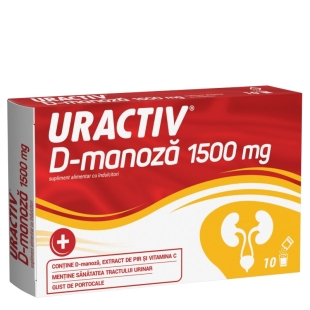 Uractiv D-manoza, 1500 mg, 10 plicuri, Terapia