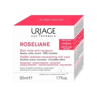Crema anti-roseata pentru ten uscat Roseliane, 50 ml, Uriage