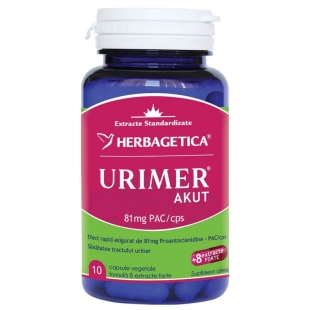 Urimer Akut, 10 capsule, Herbagetica